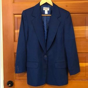 New vintage Pendleton 100% wool notch oversized boxy structured blazer jacket